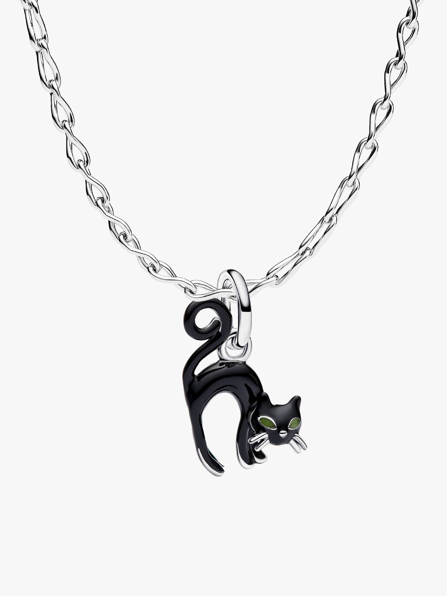 Vamp Romantic Black Cat Charm Necklace