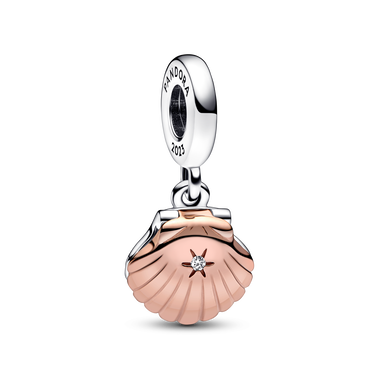 VENTE FINALE - Charm-pendentif Coquillage et perle de culture d’eau douce traitée Pandora Club 2023