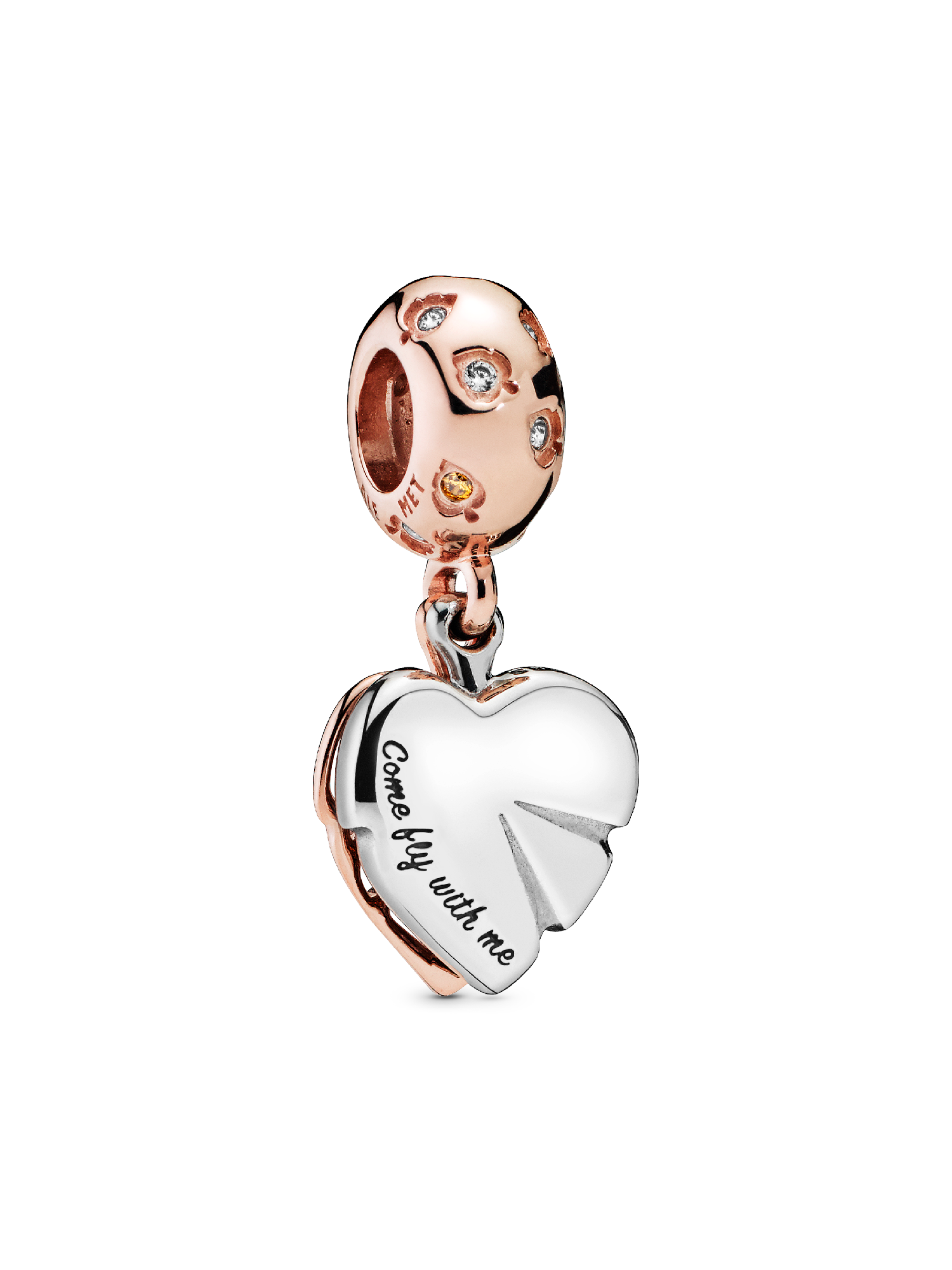 Sparkling Leaves Dangle Charm