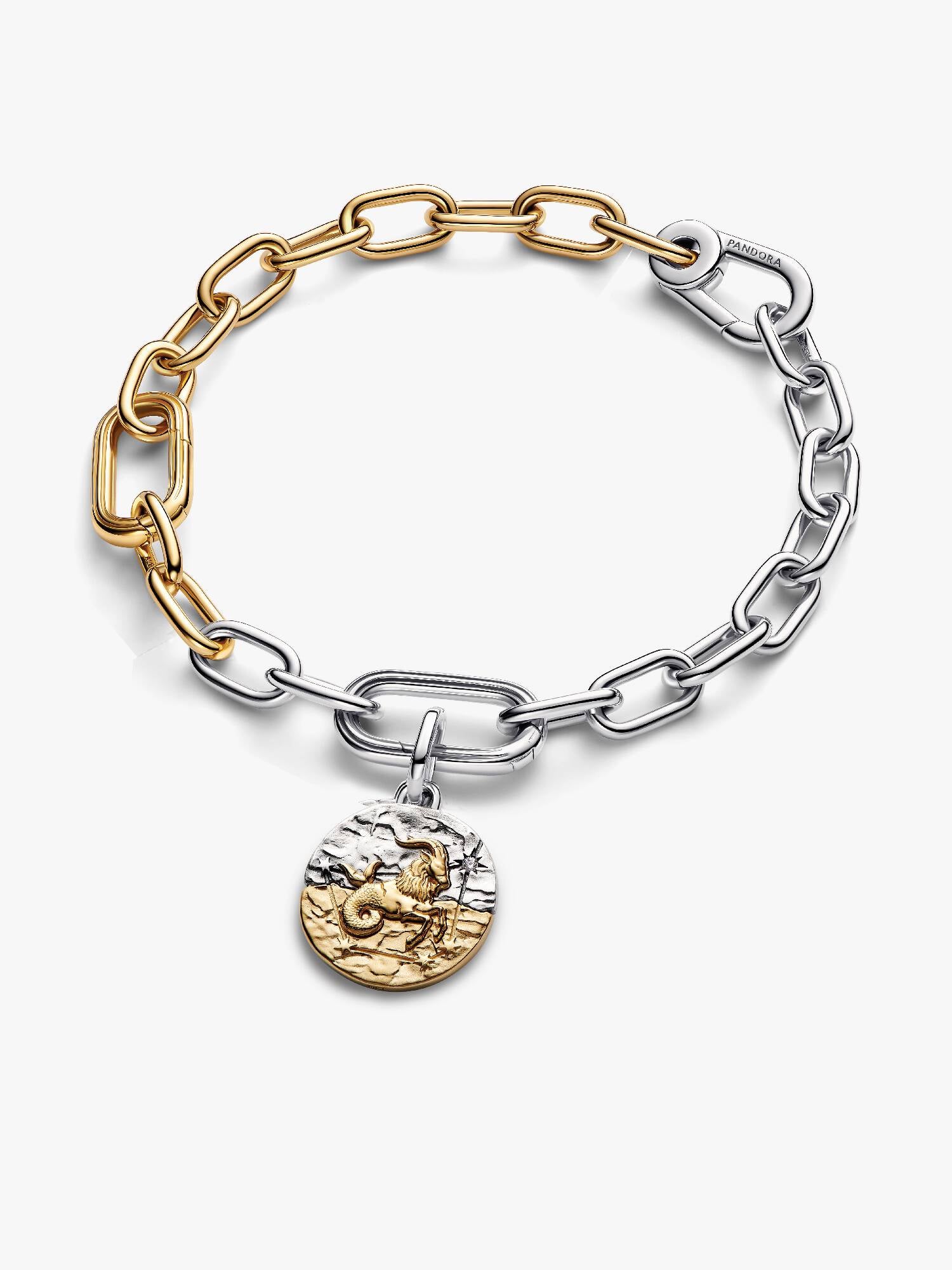 Capricorn Medallion Charm Bracelet