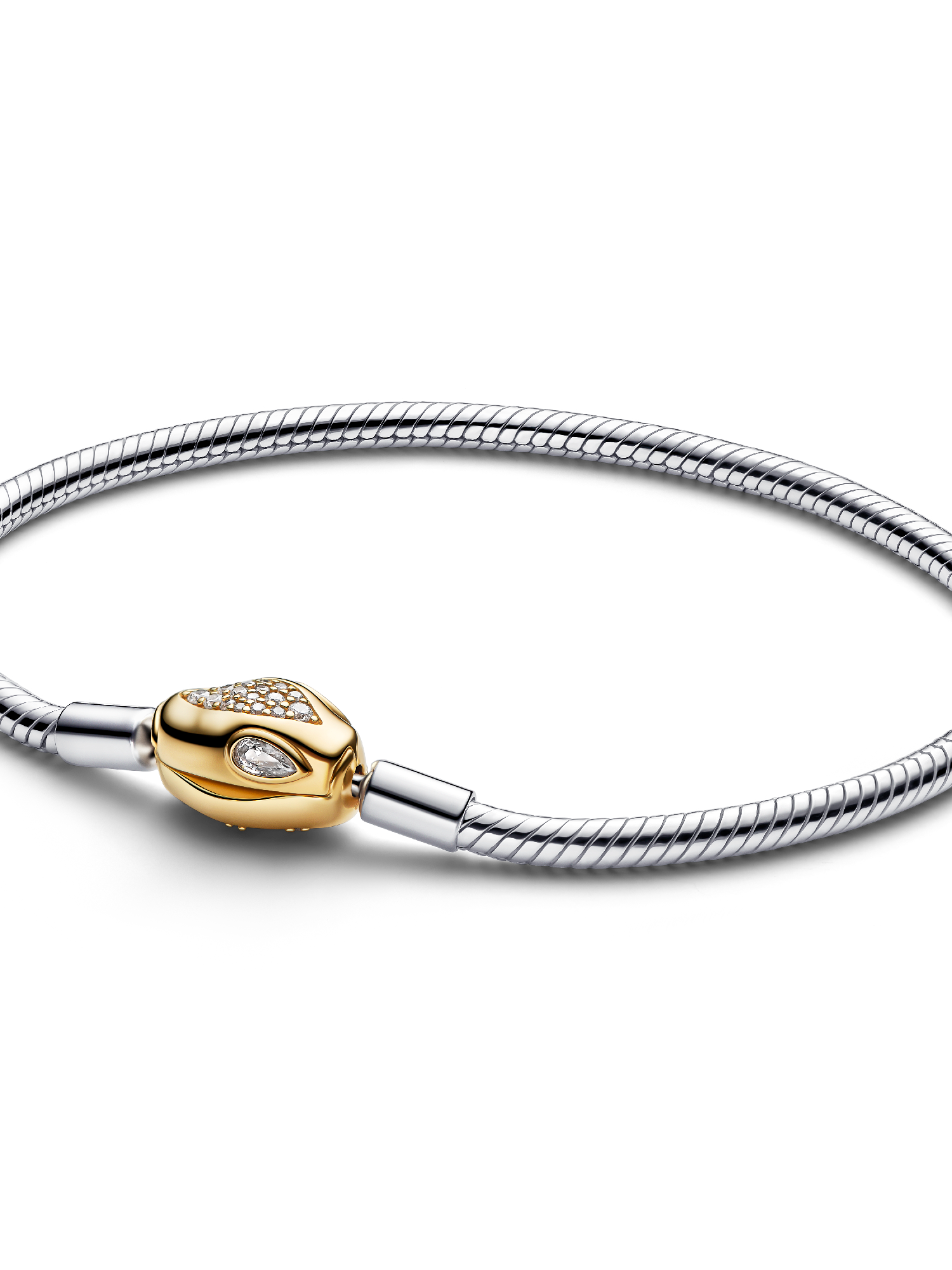 PANDORA パンドラ Clasp Snake Chain Bracelet Snake Clasp & Chain Bracelet | Two-tone | Pandora Canada