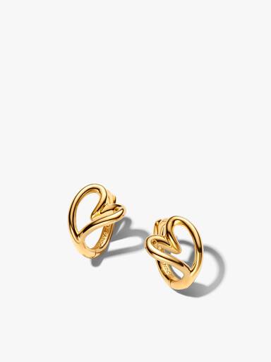 Organically Shaped Hearts Earring Stack