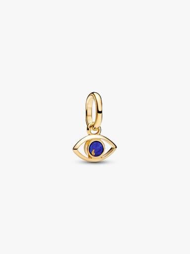 Mini charm-pendentif Mauvais œil bleu