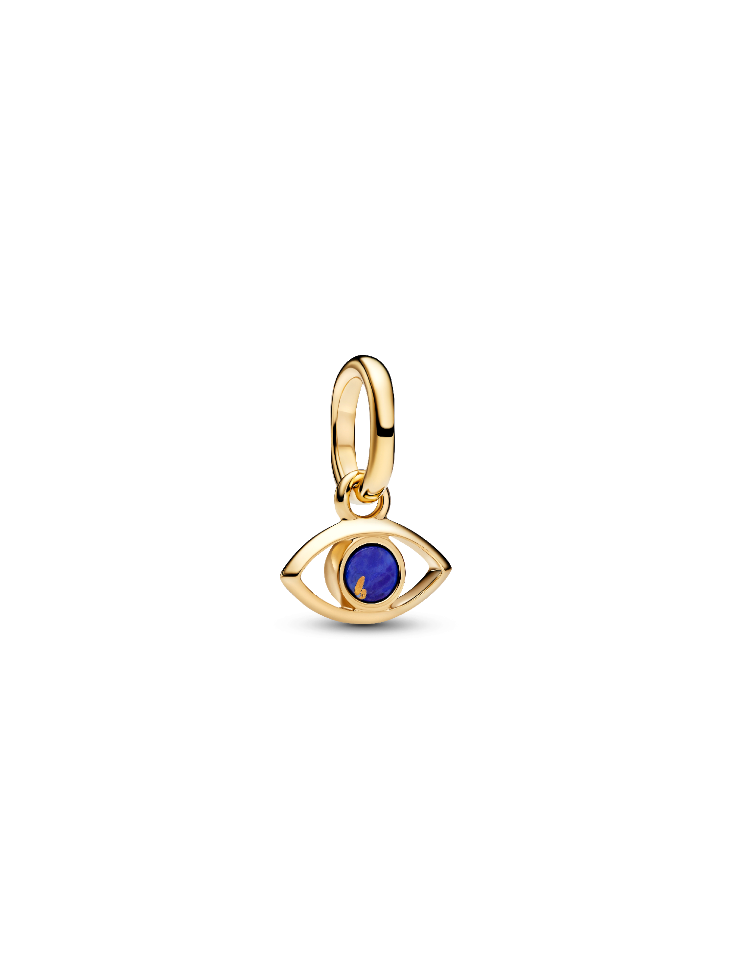 Blue Evil Eye Mini Dangle Charm | Pendant | Gold plated | Pandora