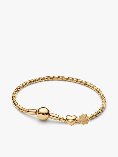 Golden Radiance Charm Bracelet Set