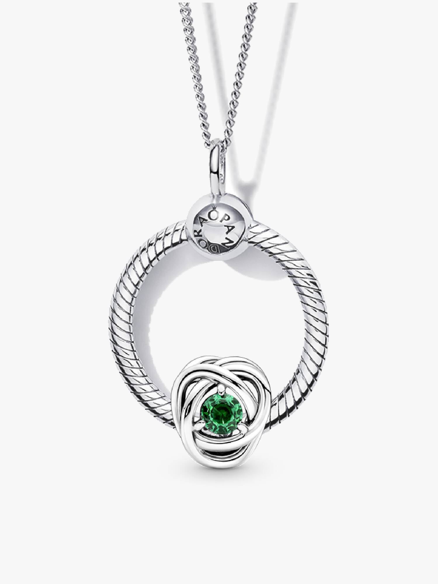 Collier avec charm-pendentif Cercle éternel de mai