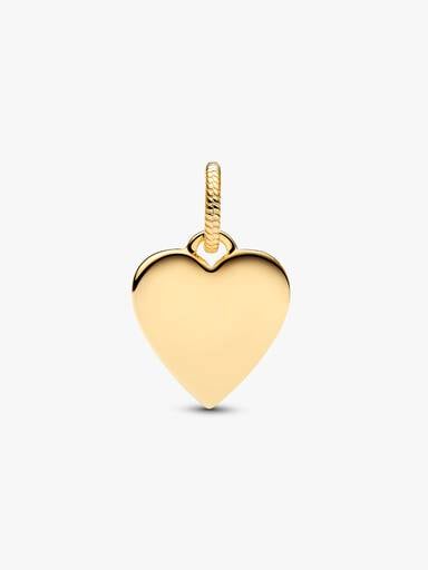 Pendentif Étiquette en forme de cœur à graver