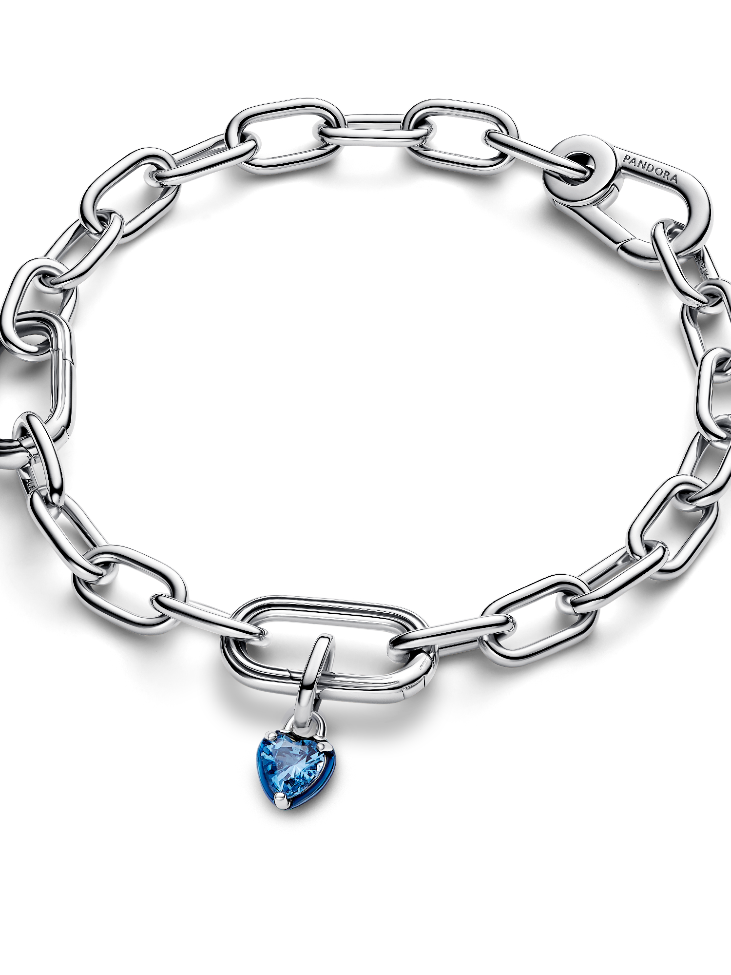 Mini charm-pendentif Chakra en forme de cœur noir Pandora ME