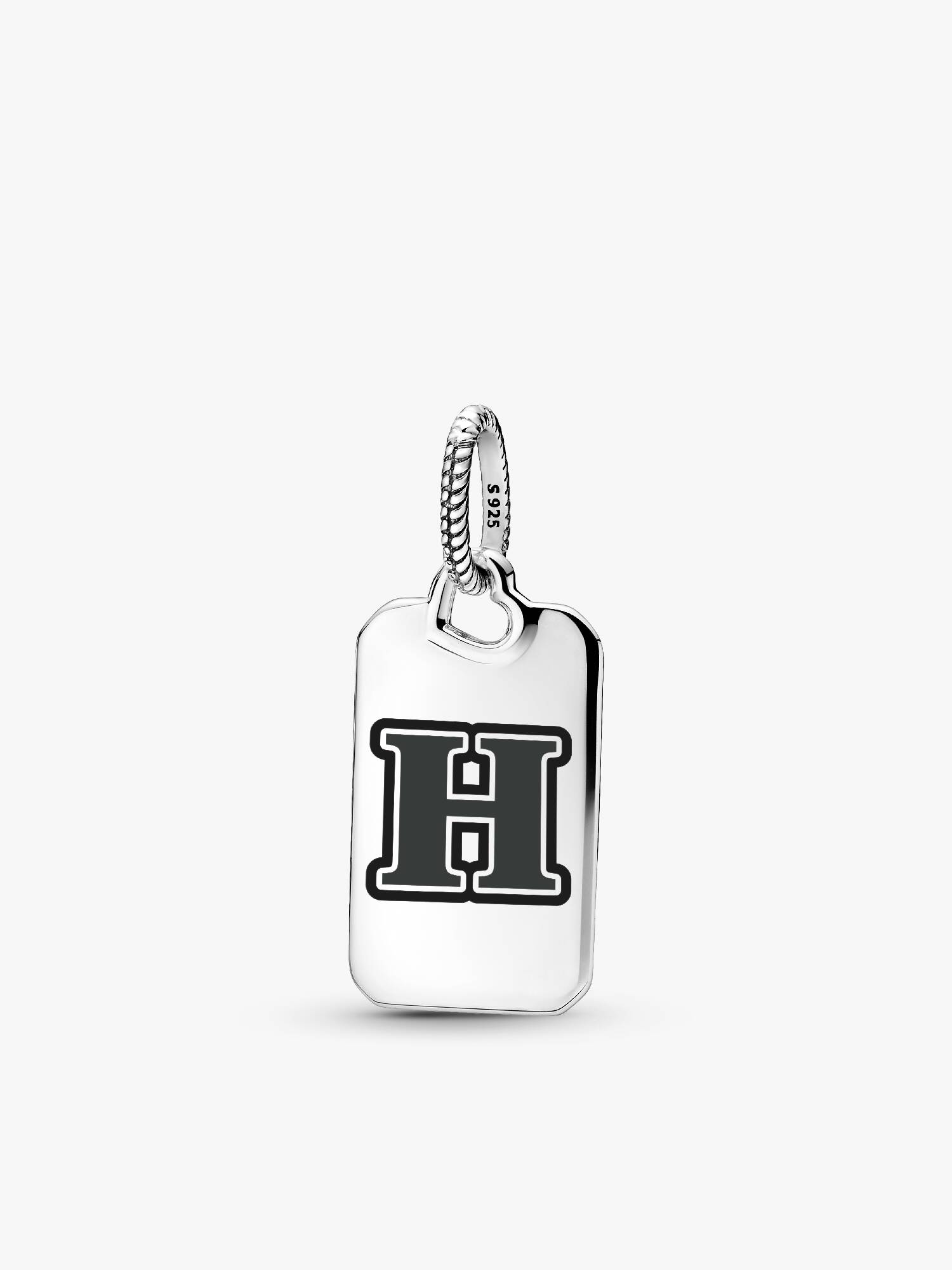 Letter H Rectangle Pendant