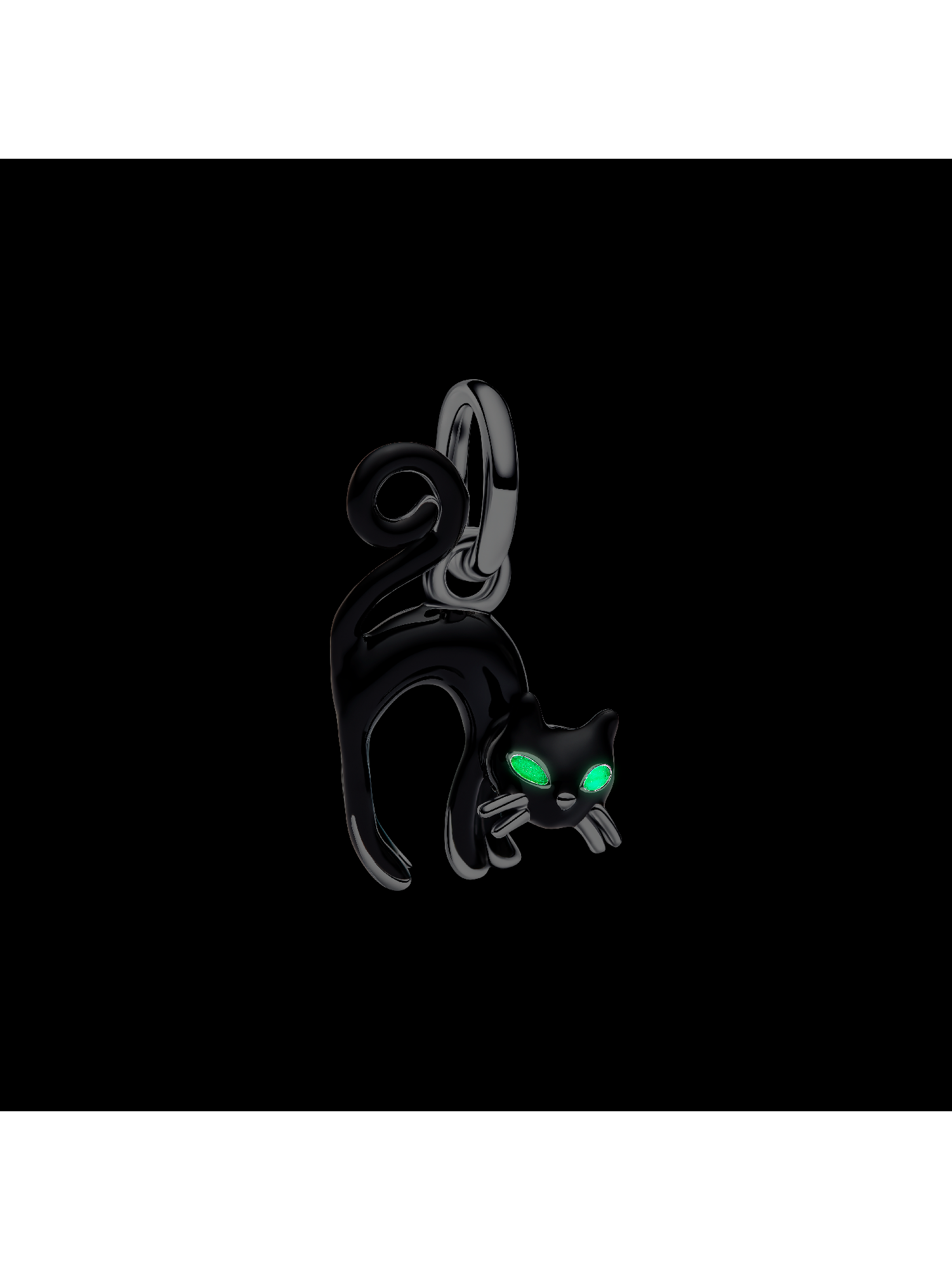 Charm-pendentif Chat noir