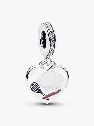 Charm-pendentif en forme de cœur Pâtisserie
