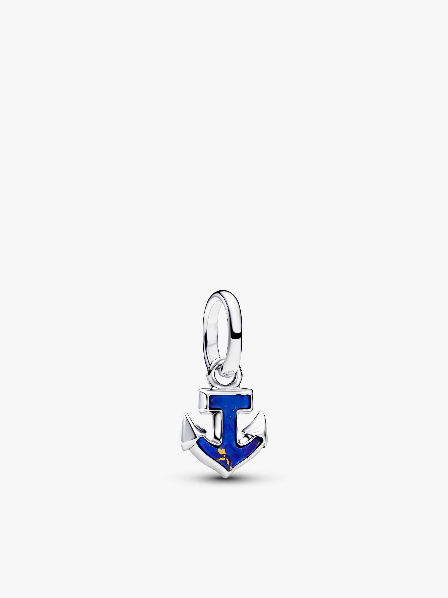 Mini charm-pendentif Ancre bleu