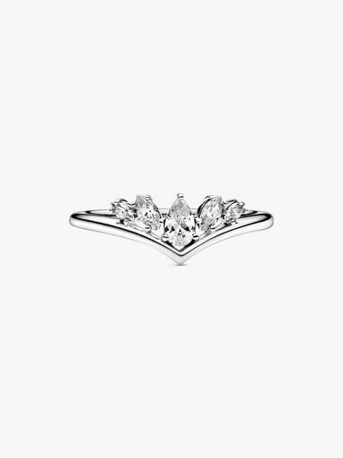 FINAL SALE - Sparkling Pear & Marquise Wishbone Ring