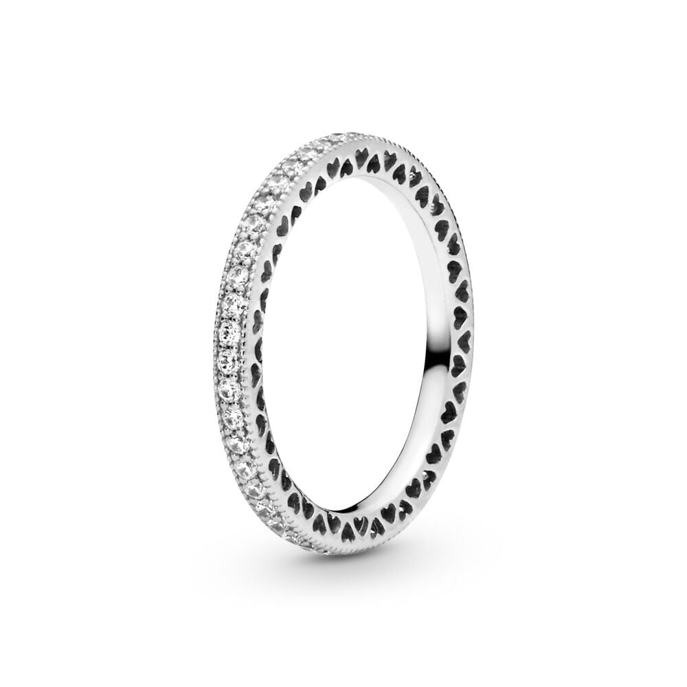 Hearts of Pandora Ring with Cubic Zirconia | Sterling silver