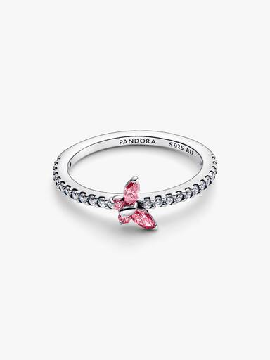 Bague Papillon scintillant