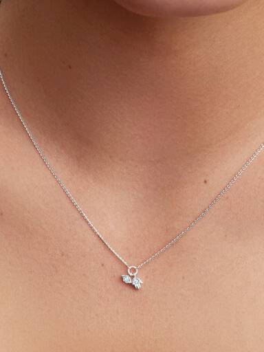 Collier à pendentif Mauvais œil et Khamsa en argent sterling avec diamant cultivé en laboratoire Pandora Talisman