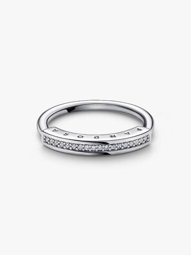 VENTE FINALE - Bague Pavé I-D Pandora Signature