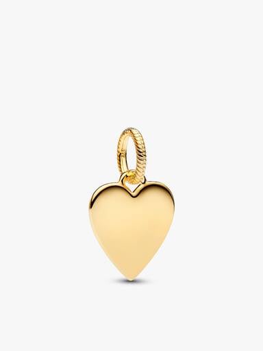 Collier avec pendentif Étiquette en forme de cœur gravable