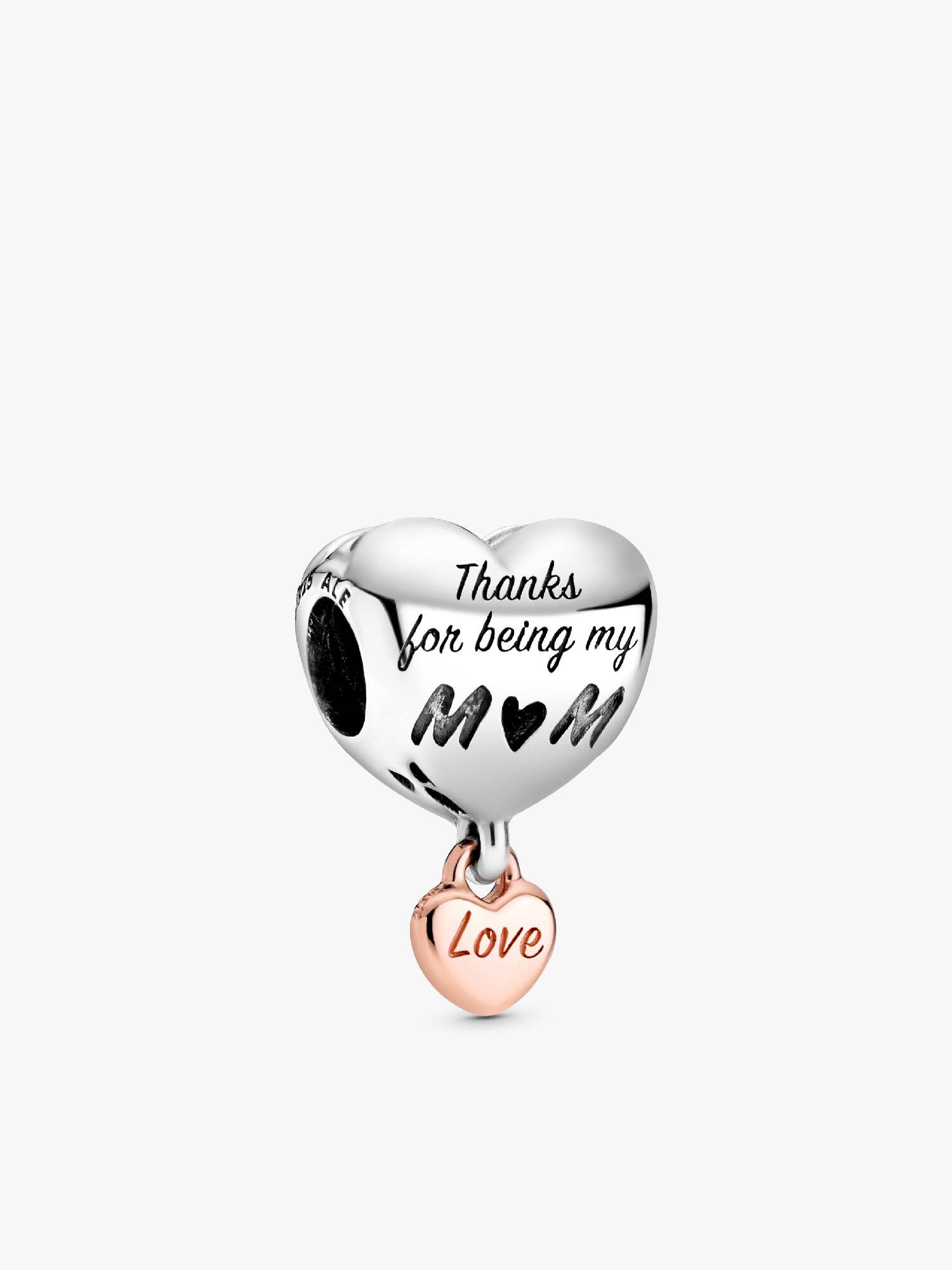 FINAL SALE - Love You Mom Heart Charm