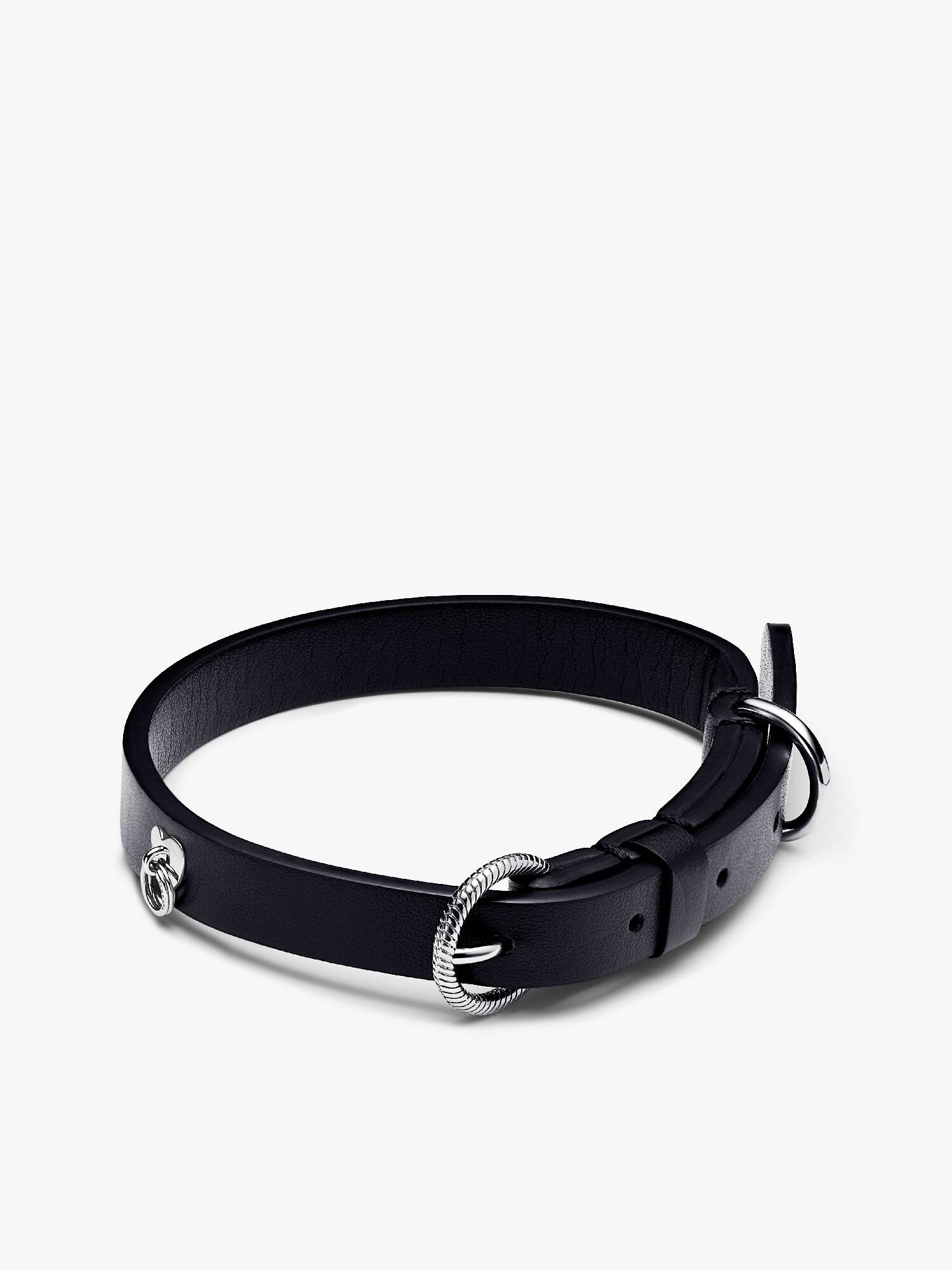 FINAL SALE - Black Leather-free Fabric Pet Collar