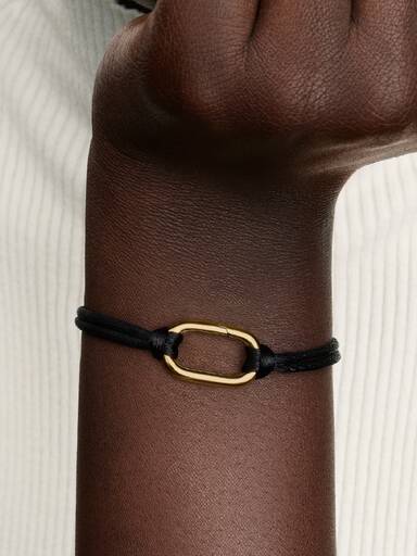 Bracelet Cordon à maillon ouvrant