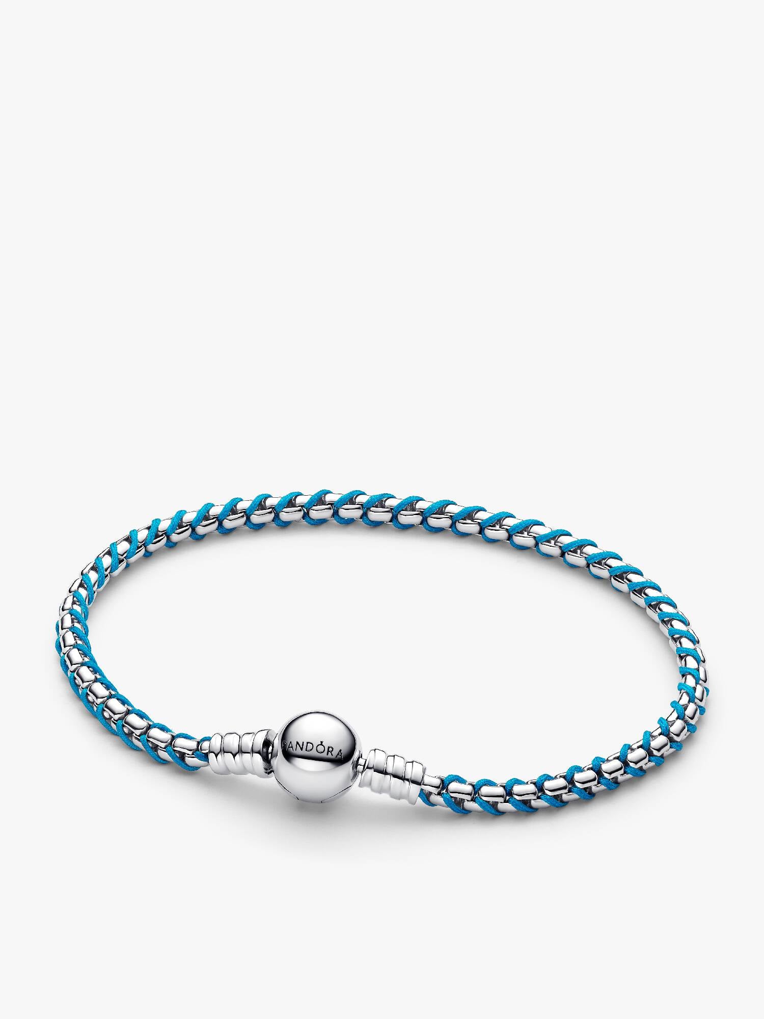 Blue Cord Snake Chain Bracelet
