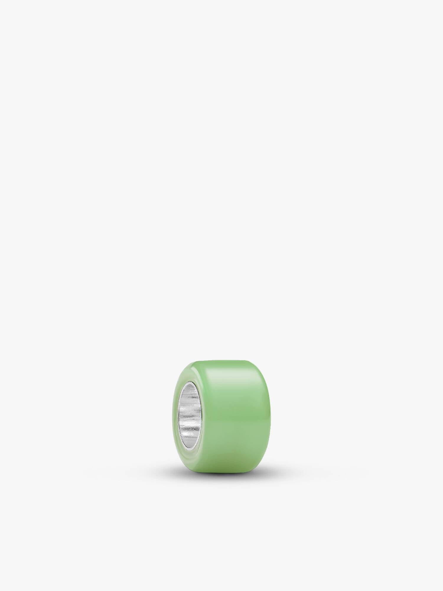 Mini charm en verre de Murano vert