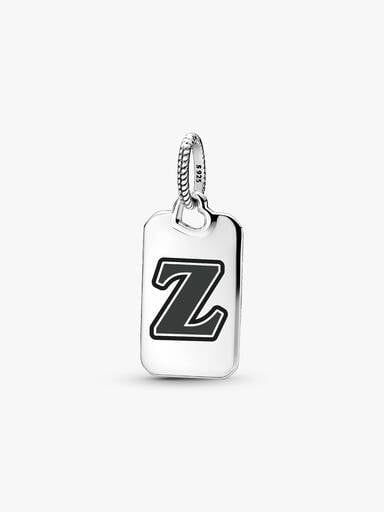 Letter Z Rectangle Pendant