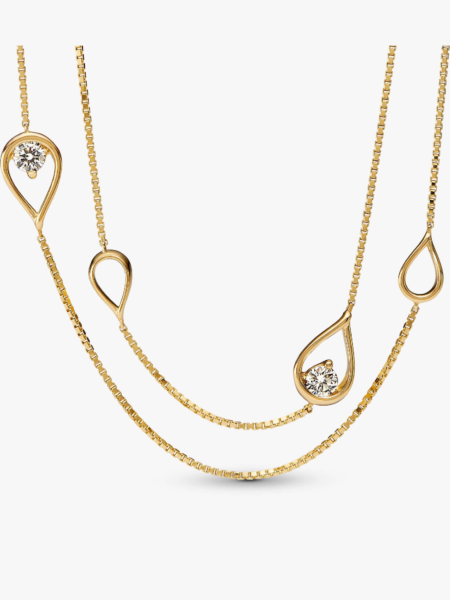 VENTE FINALE -  Collier long à diamants cultivés en laboratoire Pandora Infinite