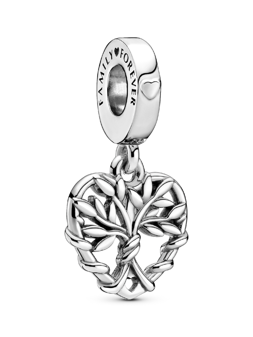Heart Family Tree Dangle Charm