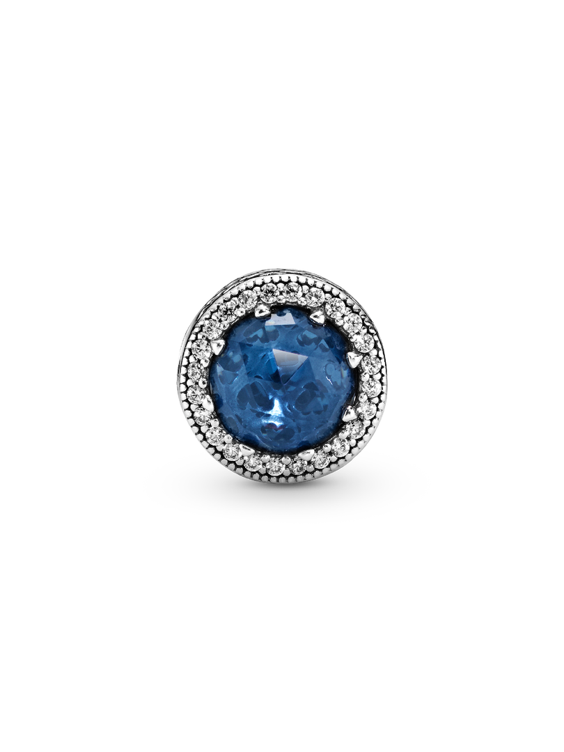 Sparkling Dark Blue Charm