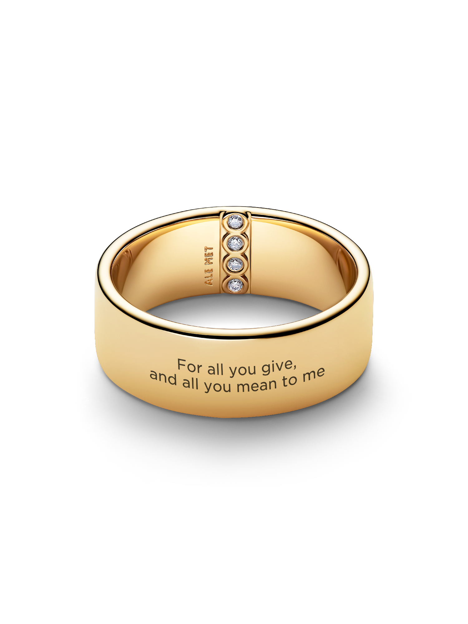 Engravable Wide Band Ring