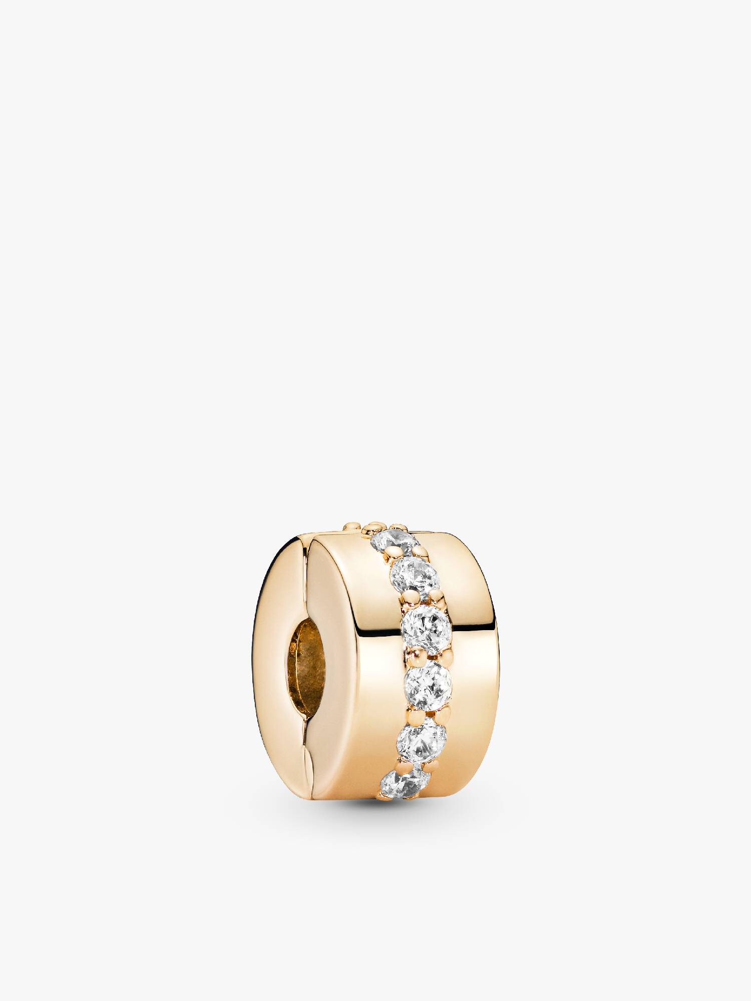 Clear Sparkling Row Clip Charm