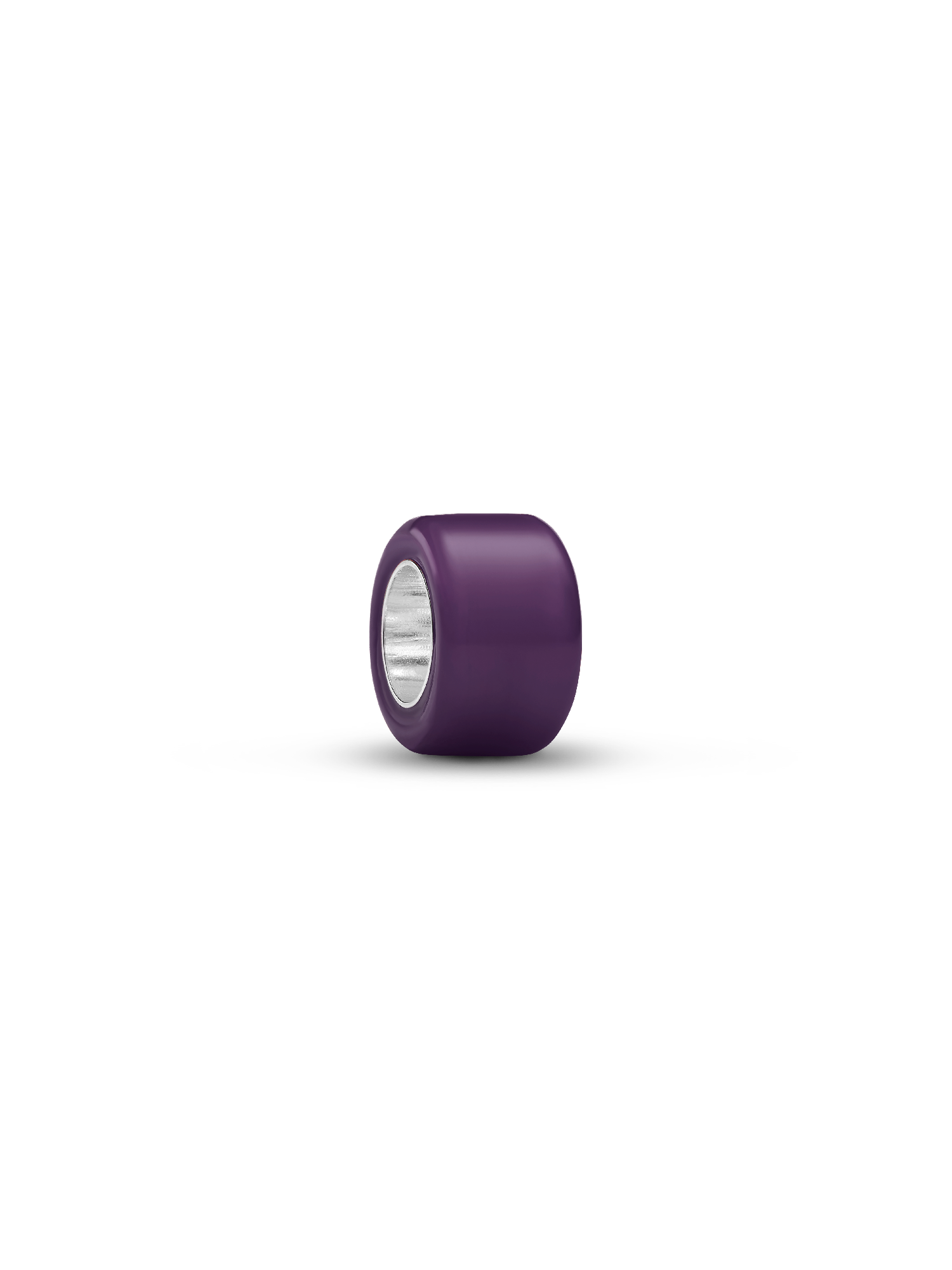 Mini charm en verre de Murano mauve