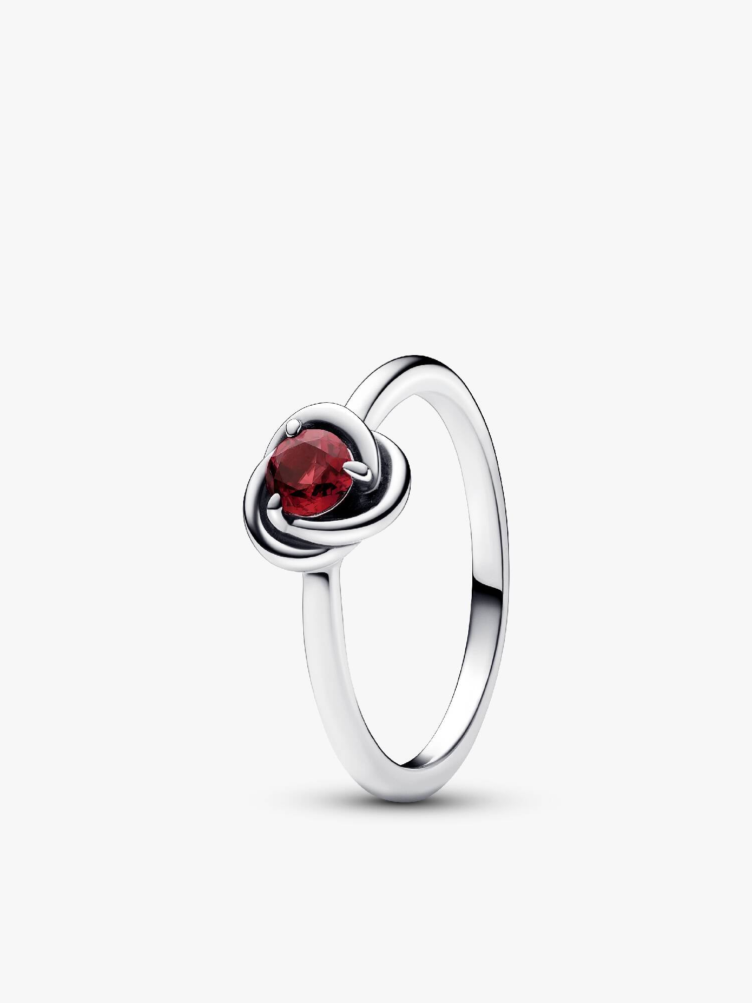 July True Red Eternity Circle Ring