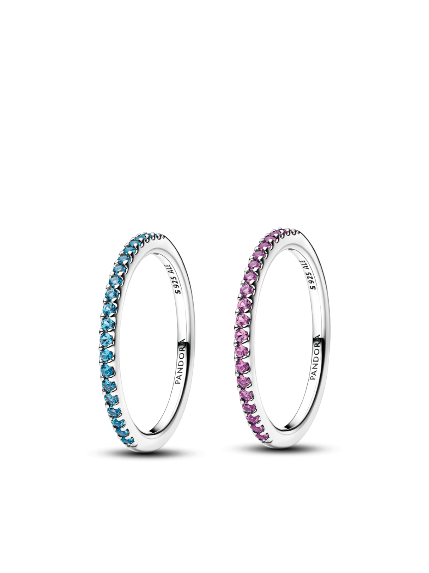 Silver Friendship Bands Ring Set