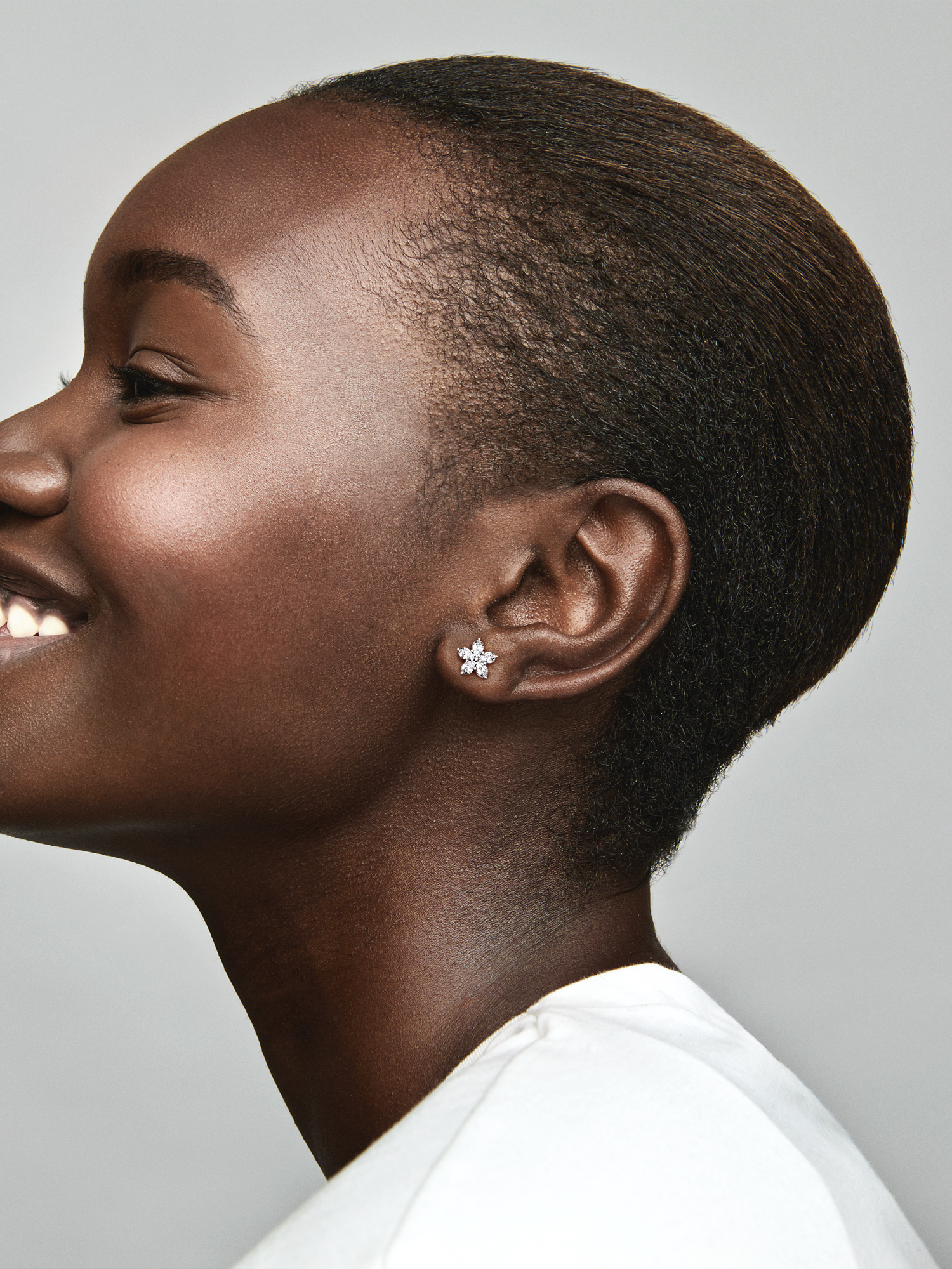 Sparkling Snowflake Stud Earrings
