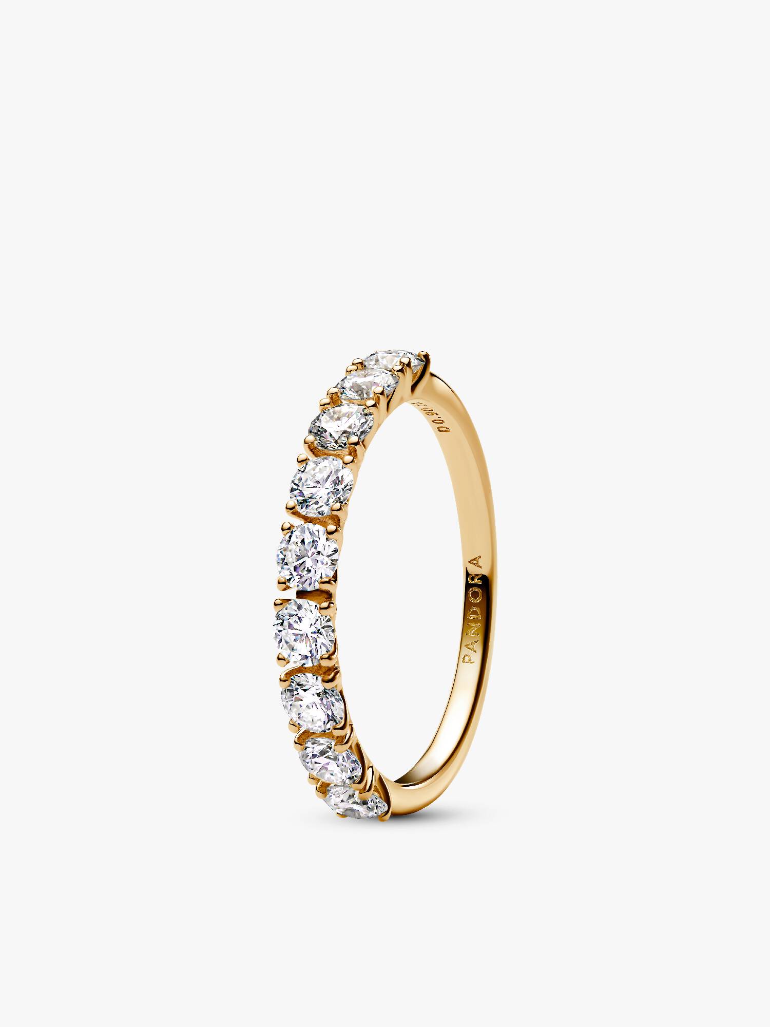 Bague à diamants cultivés en laboratoire demi éternité Pandora Era