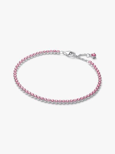 Petit bracelet tennis rose