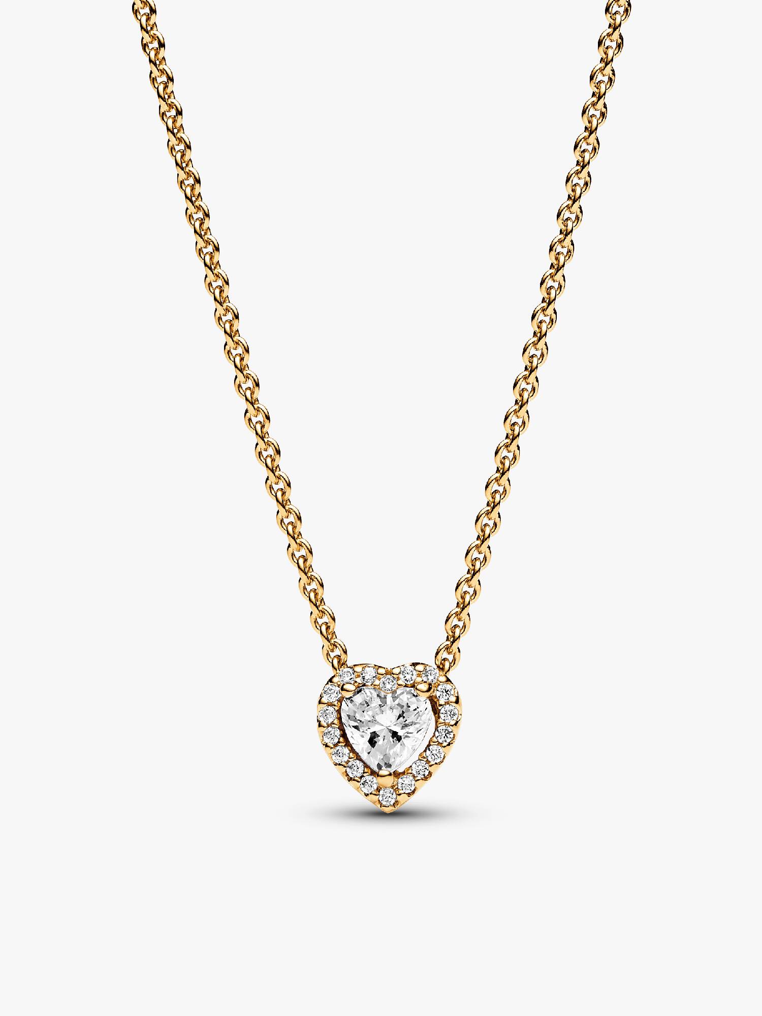 Sparkling Heart Collier Necklace