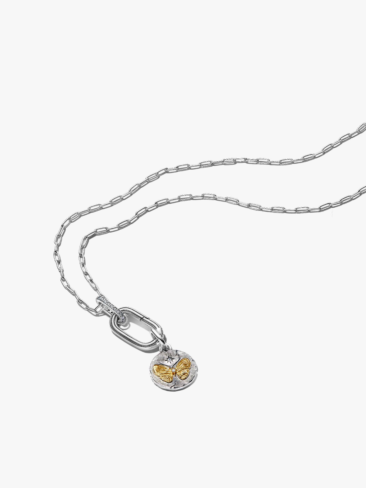 Butterfly Medallion Necklace Set