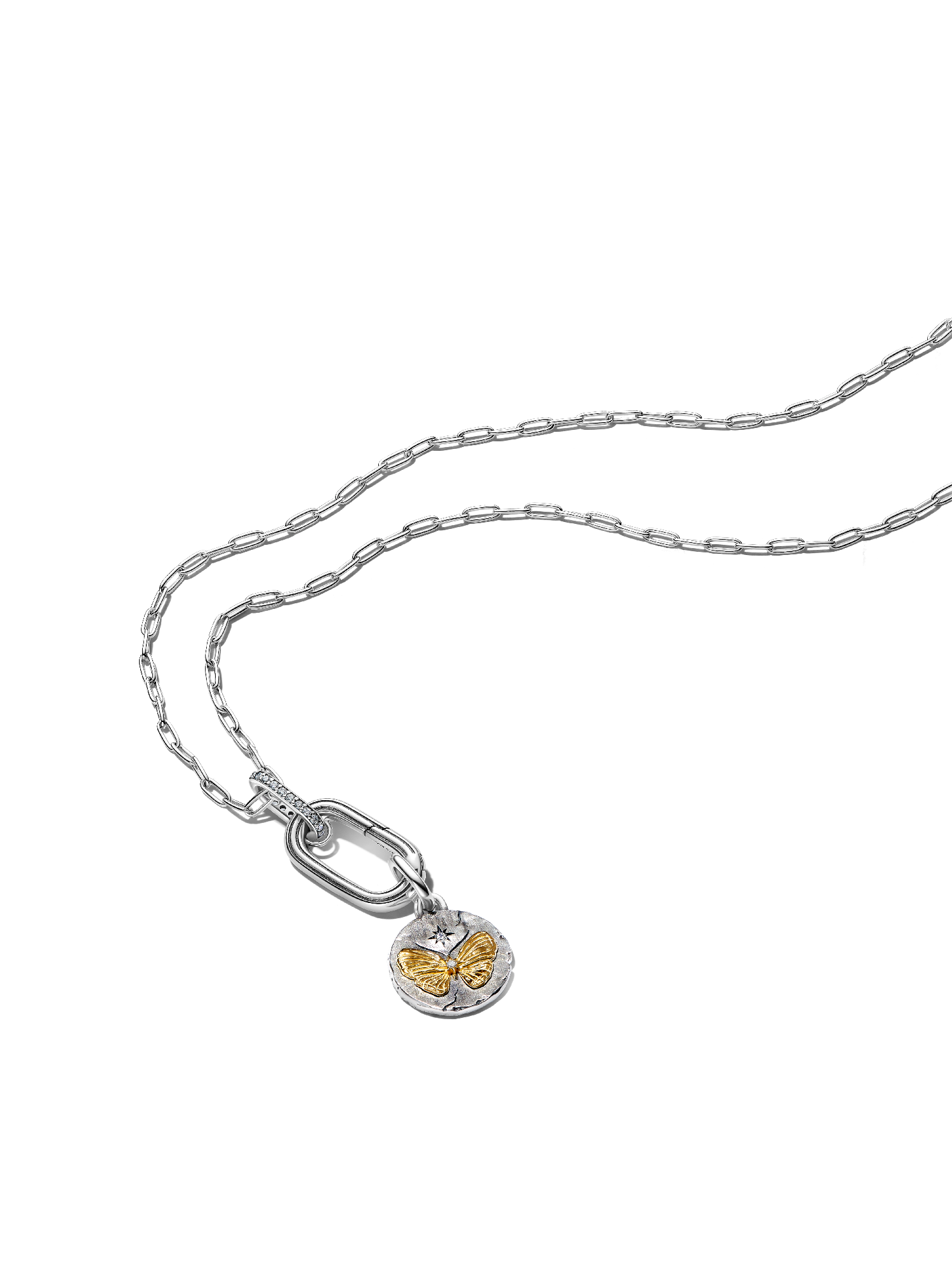 Butterfly Medallion Necklace Set