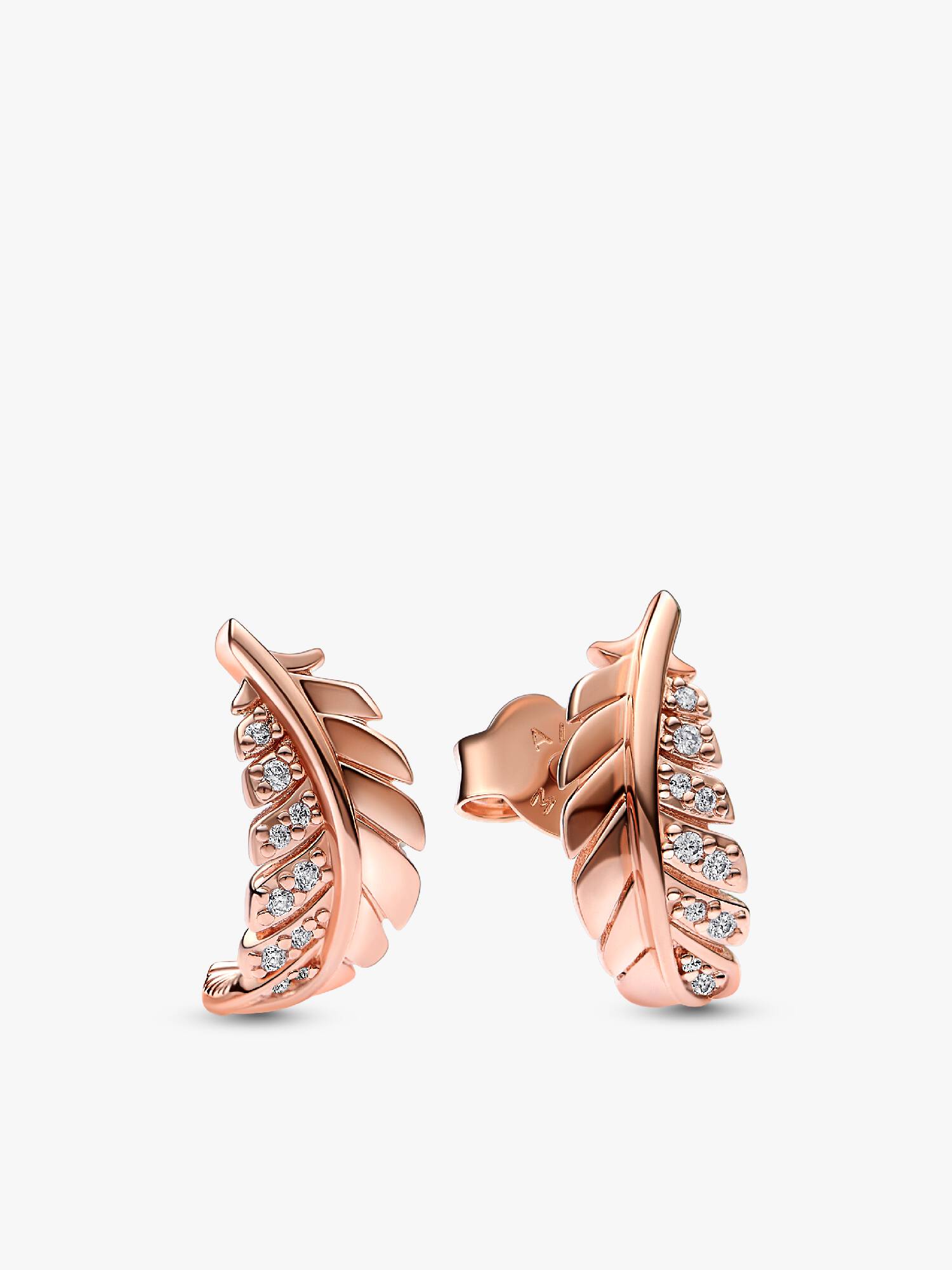 VENTE FINALE - Clous d’oreilles Plumes courbées flottantes