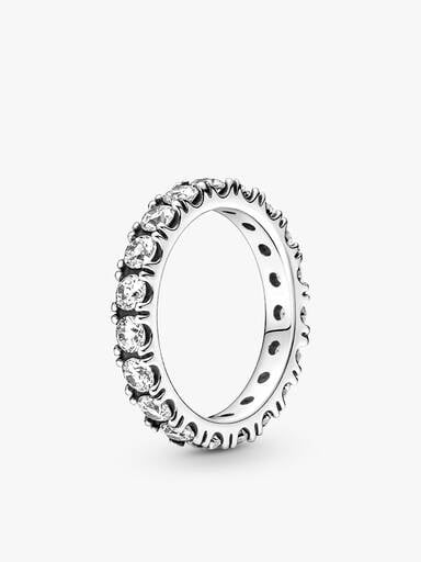 Ensemble de bague Halo scintillante