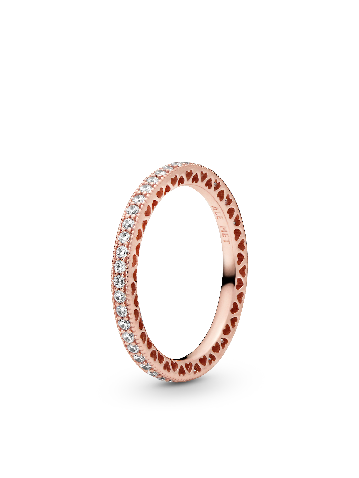 Ensemble de bagues diadème en forme de larme en or rose