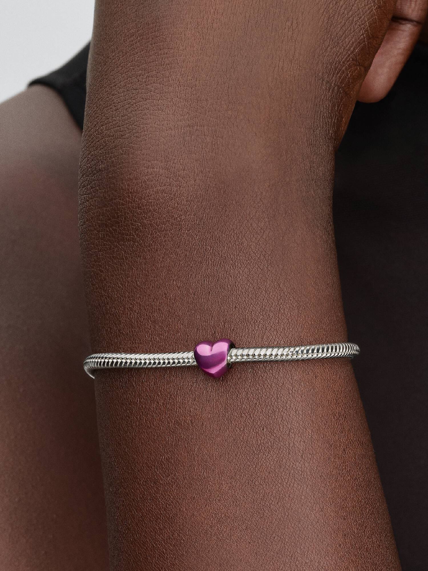 Mini charm Cœur rose
