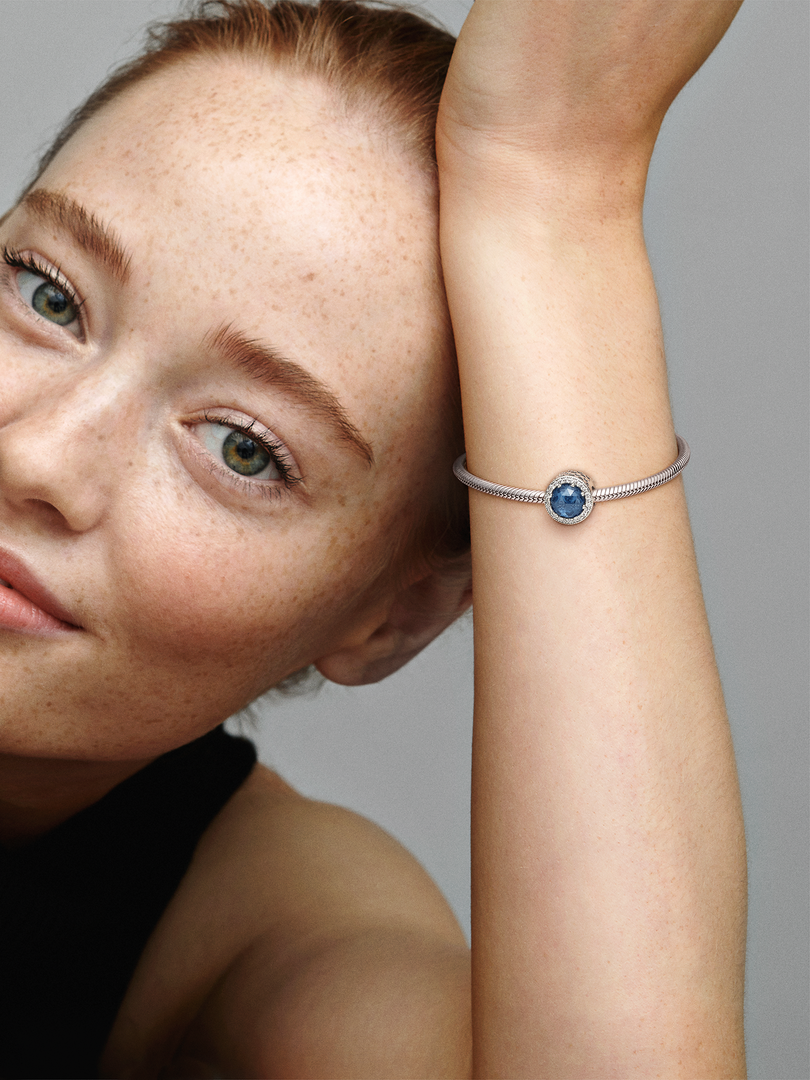 Sparkling Dark Blue Charm