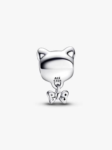 Pet Cat & Bow Charm