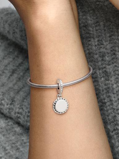 VENTE FINALE - Pendentif en argent à graver