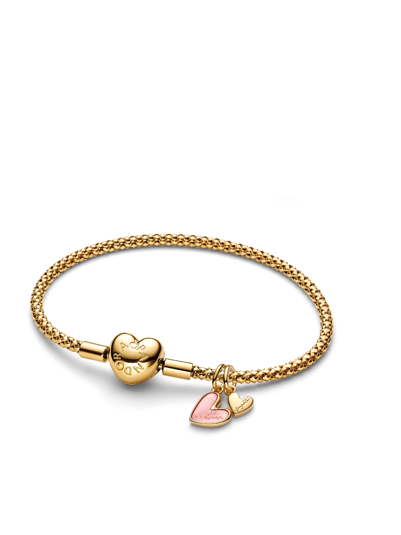 Bracelet avec charm séparable gravé Mère-fille